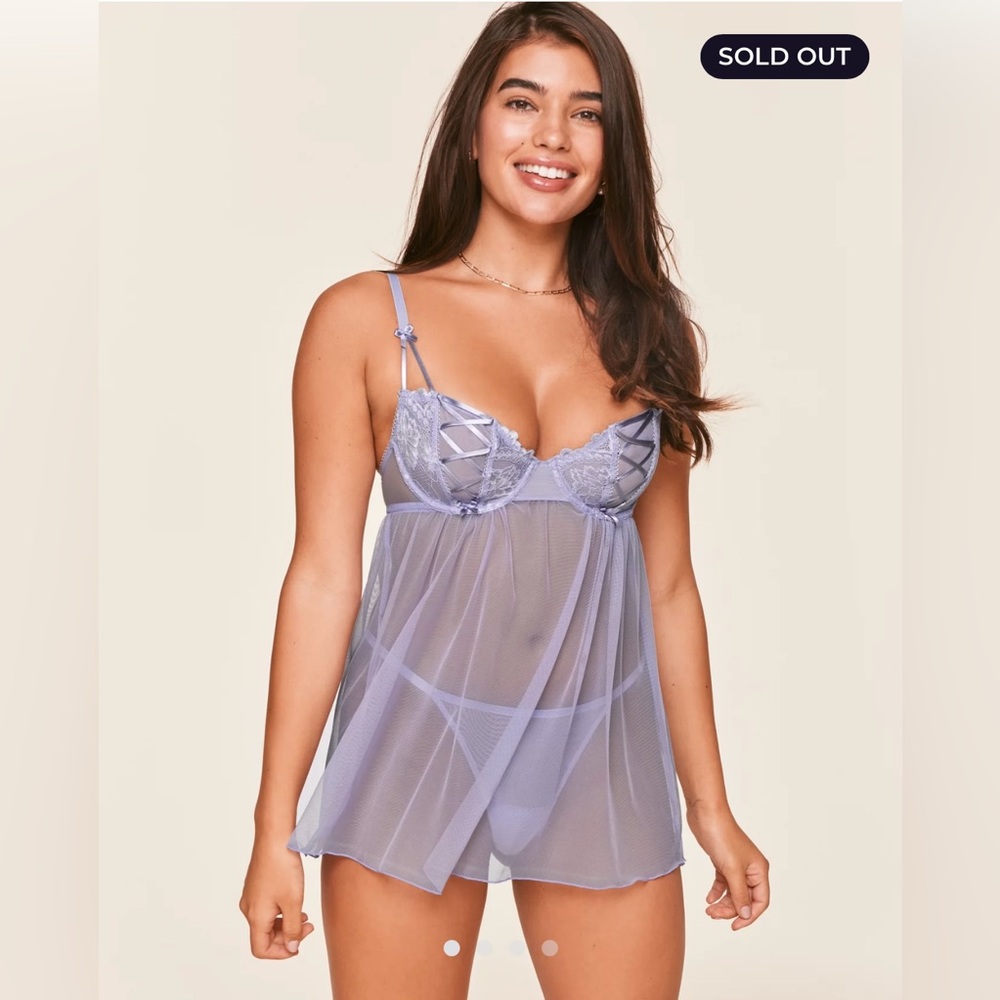 NWOT Adore Me Lavender Babydoll Lingerie